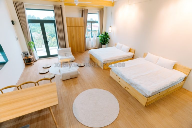 Homestay Double Vinhomes Marina Hải Phòng với hai giường lớn
