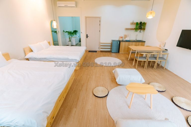 Không gian nghỉ ngơi rộng rãi của Double T3 X Stay
